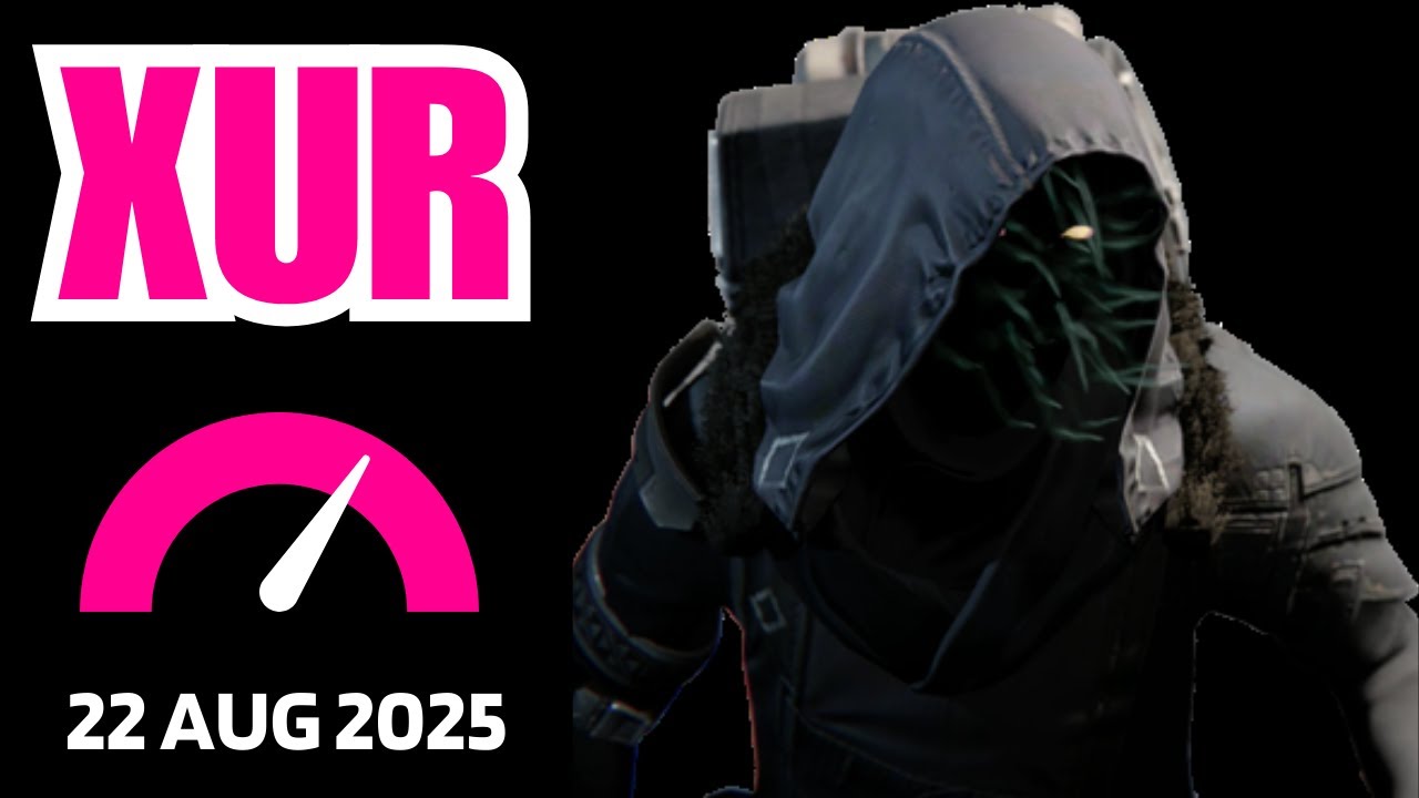 Where is XUR Today Destiny 1 D1 XUR Location and Official Inventory and Loot 22 Aug 2025, Aug/22/25