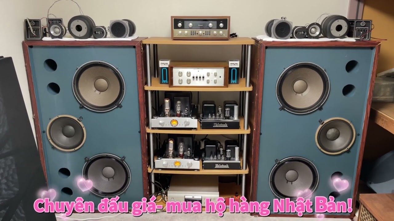 Loa nặng 300kg cùng dàn audio tại Nhật Bản!!! Kèn JBL 375 với chất âm tuyệt vời!