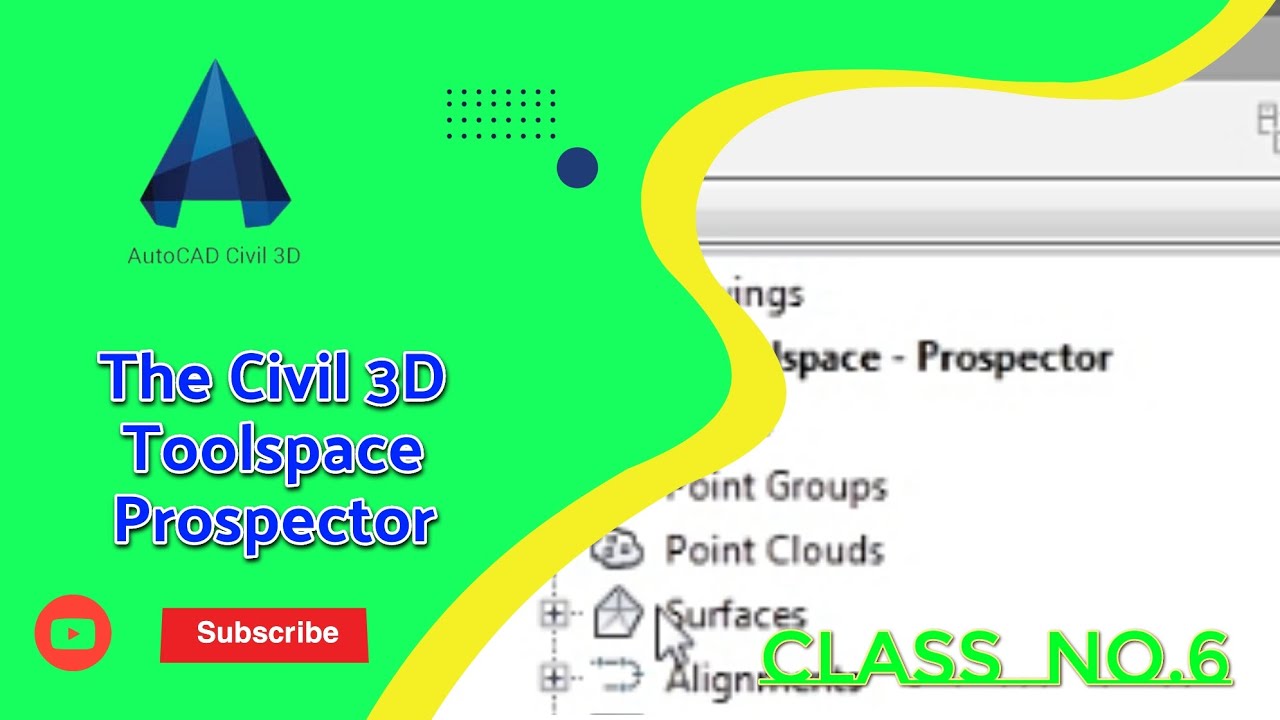 The Toolspace Prospector Tab in Civil 3d #Civil3d #autocad #Toolspace #ProspectorTabCivil3d