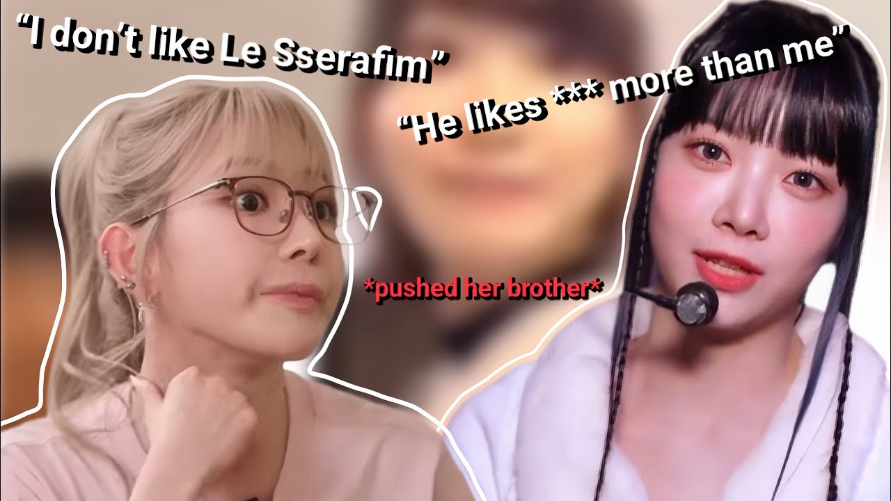 Sakura and Eunchae vs. their brothers *bickering*