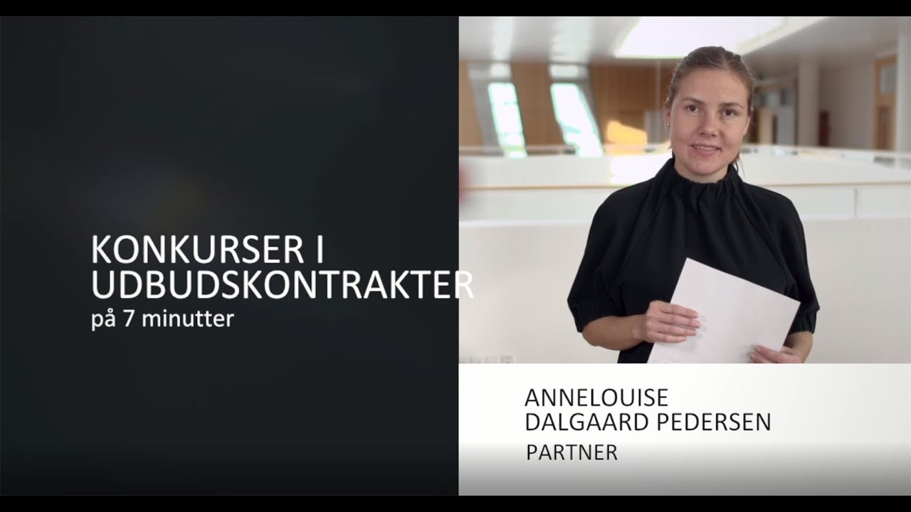 KONKURSER I UDBUDSKONTRAKTER på 7 minutter