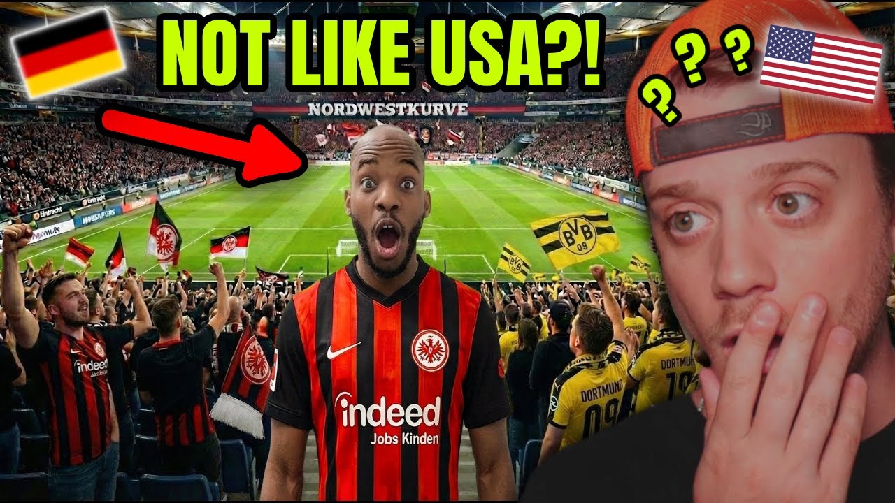 Inside Look at Germany's WILDEST Football Game! | Frankfurt vs Dortmund (American Reacts)