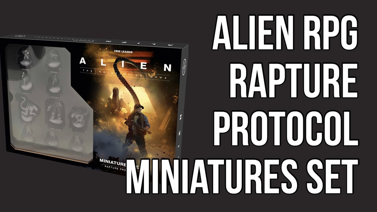 Распаковка и предварительный обзор набора миниатюр Alien RPG: Rapture Protocol