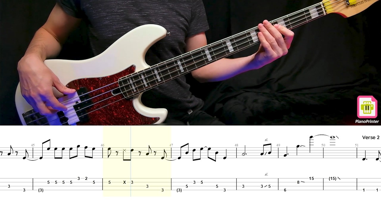 Queen - Don't Stop Me Now Bass Cover | Tabs & Sheet Music