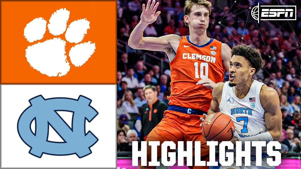 Clemson Tigers vs. North Carolina Tar Heels | ACC Tournament Highlights | ESPN College Basketball