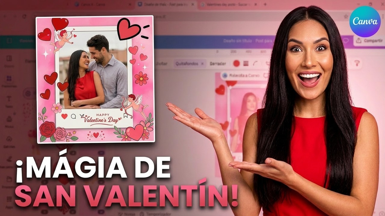 Superposición de Imágenes para San Valentín en Canva ❤️ | Instagram Paso a Paso