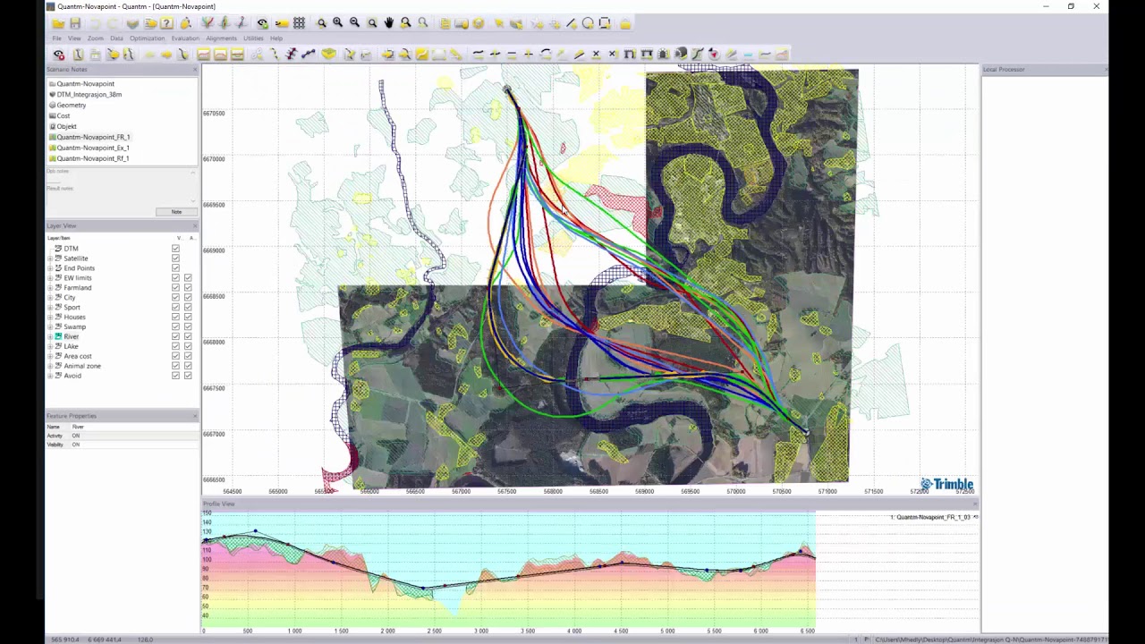 Quantm - How to find the perfect alignment for your road / rail project