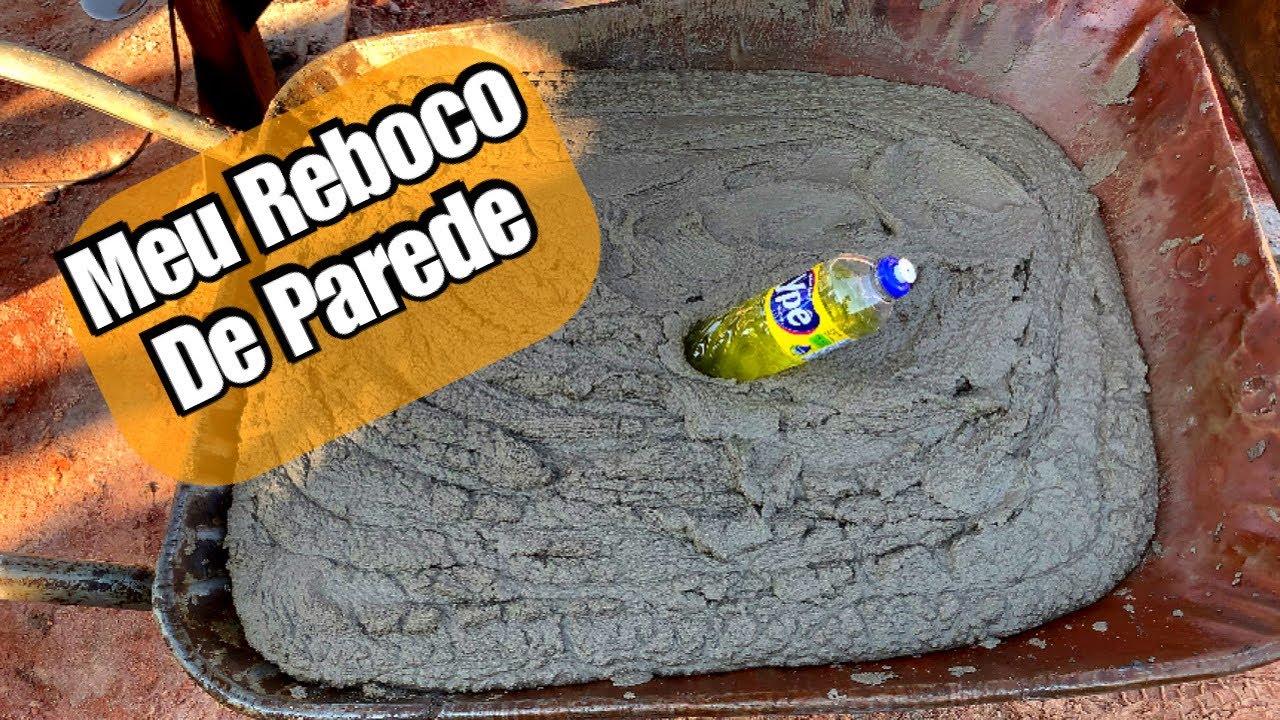 COMO FAZER A MASSA DE REBOCO COM DETERGENTE.