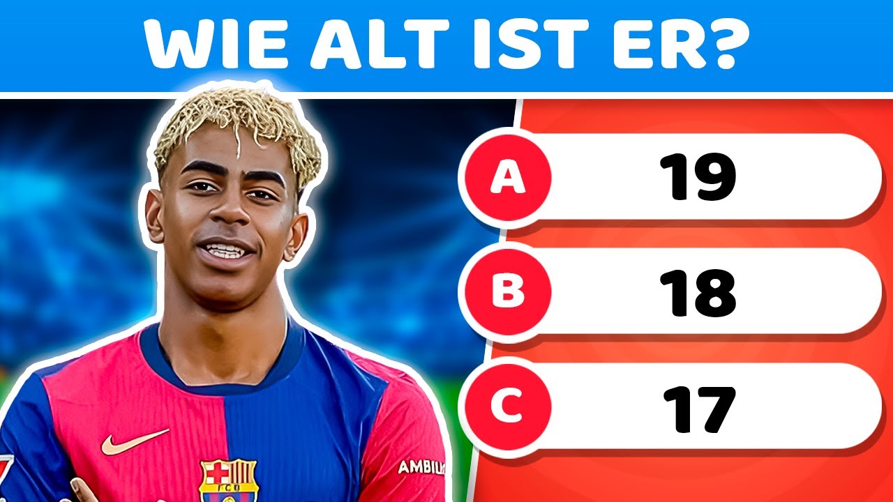 ⚽ Nur ein wahrer Fan von Lamine Yamal kann diese Fußballfragen beantworten