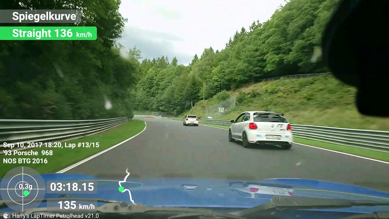 Porsche 968 cs 1993 Nordschleife 2017, Fast lap