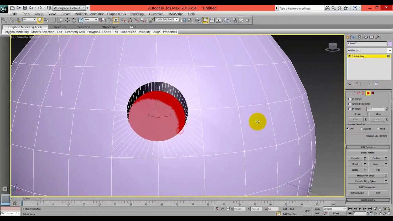 Circular holes in 3ds max without turbo smooth