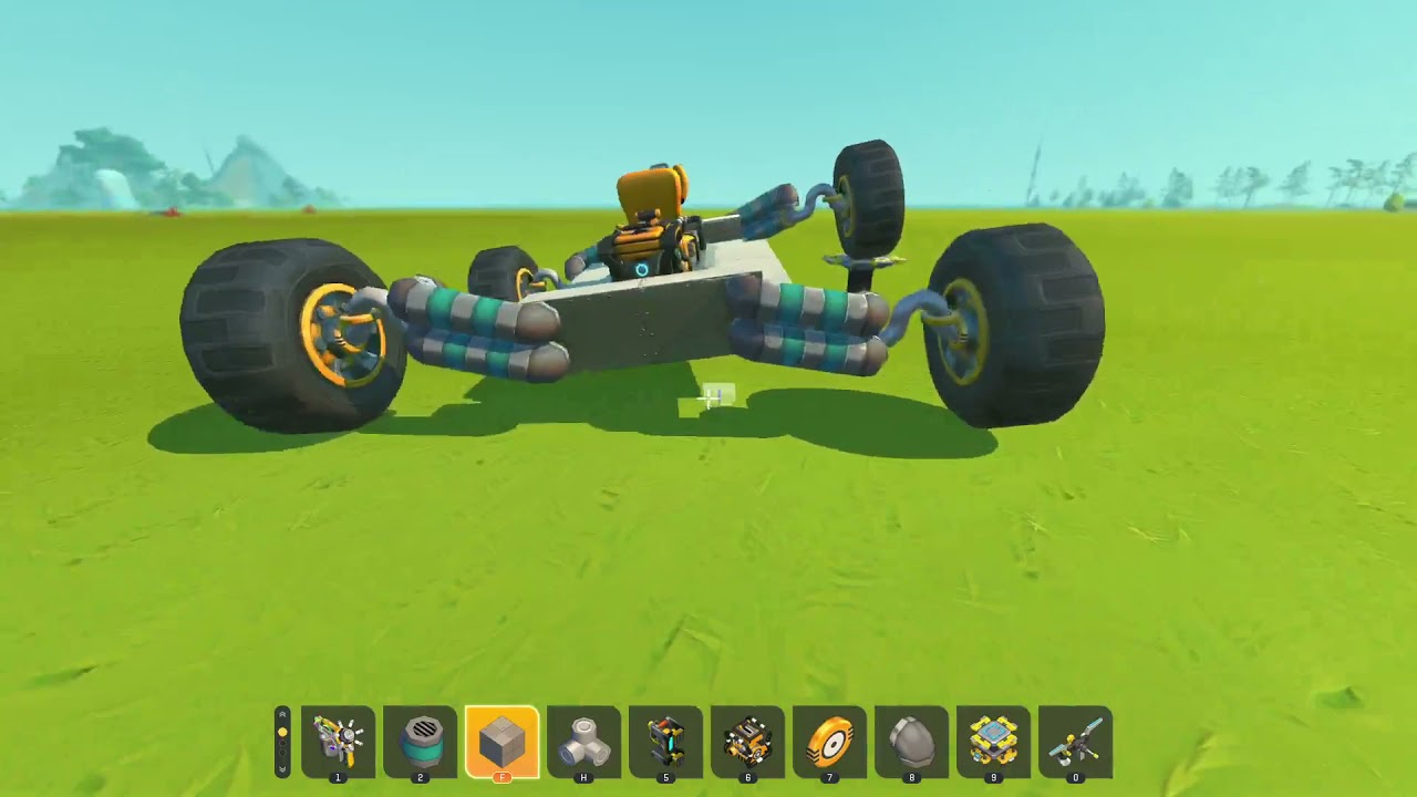 How to make gas engine suspension in Scrap Mechanic