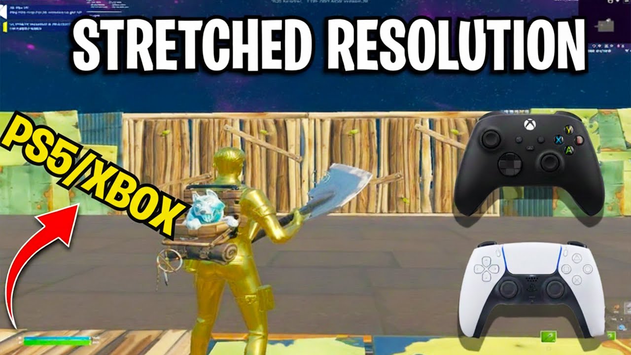 Как получить растянутое разрешение в Fortnite на консоли (PS4/PS5/XBOX)