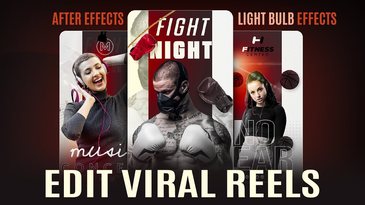 How to Edit VIRAL REELS in After effects | Light Bulb Effects After effects tutorials