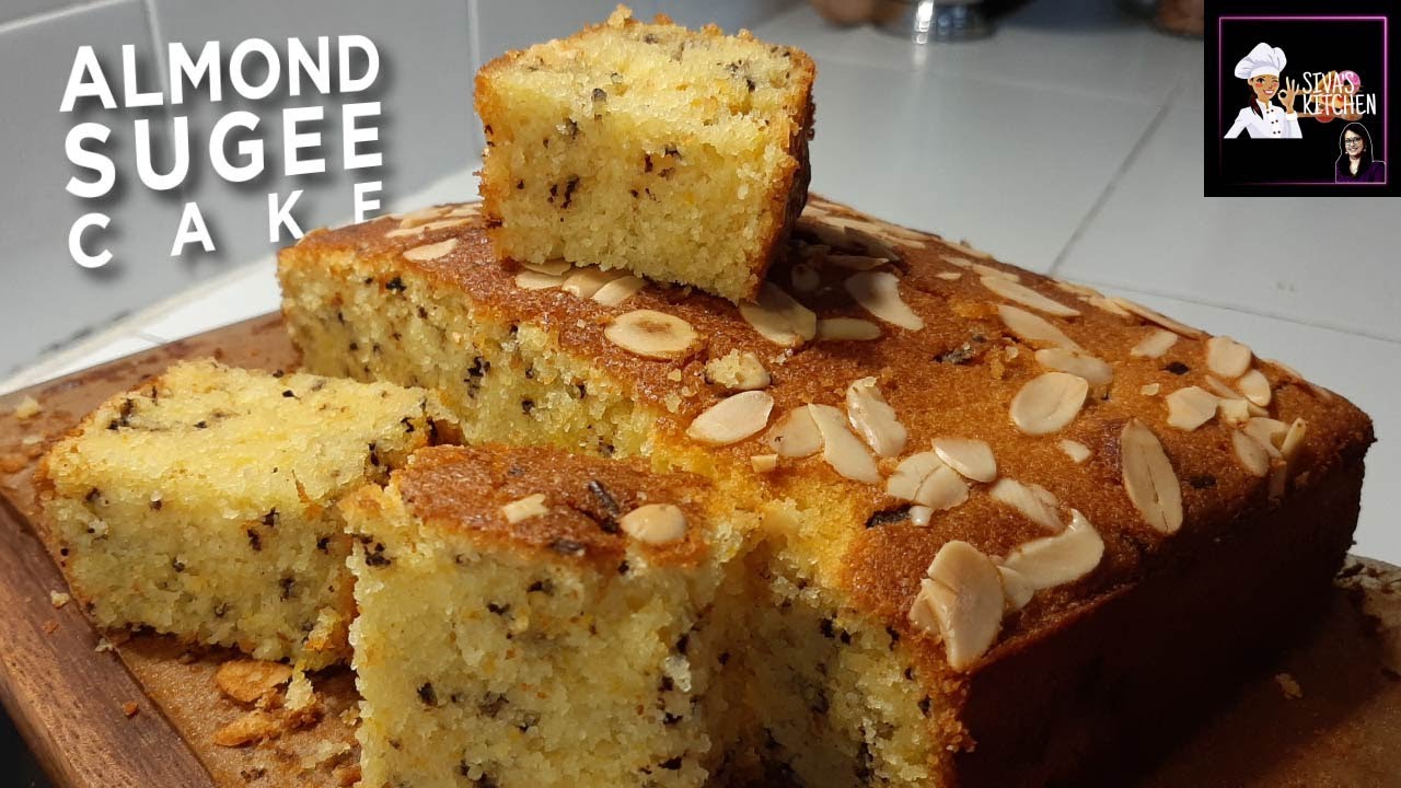 ORANGE ALMOND SUGEE CAKE with CHOCOLATE RICE christmas vanthaachu