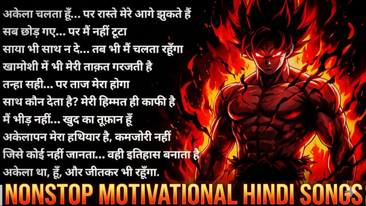 Nonstop Motivational Hindi Songs| 2025 Best Motivational Songs | Gym Workout Anthem #marthus864 