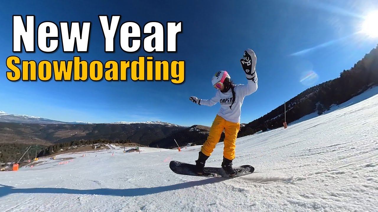 First Time Snowboarding Of The Year 🎉 La Molina Pyrenees 2022 Snowboard Vlog