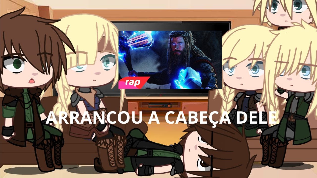 Soluço e seus amigos reagindo ao rap do Thor eu ainda sou digno (7 minutoz)