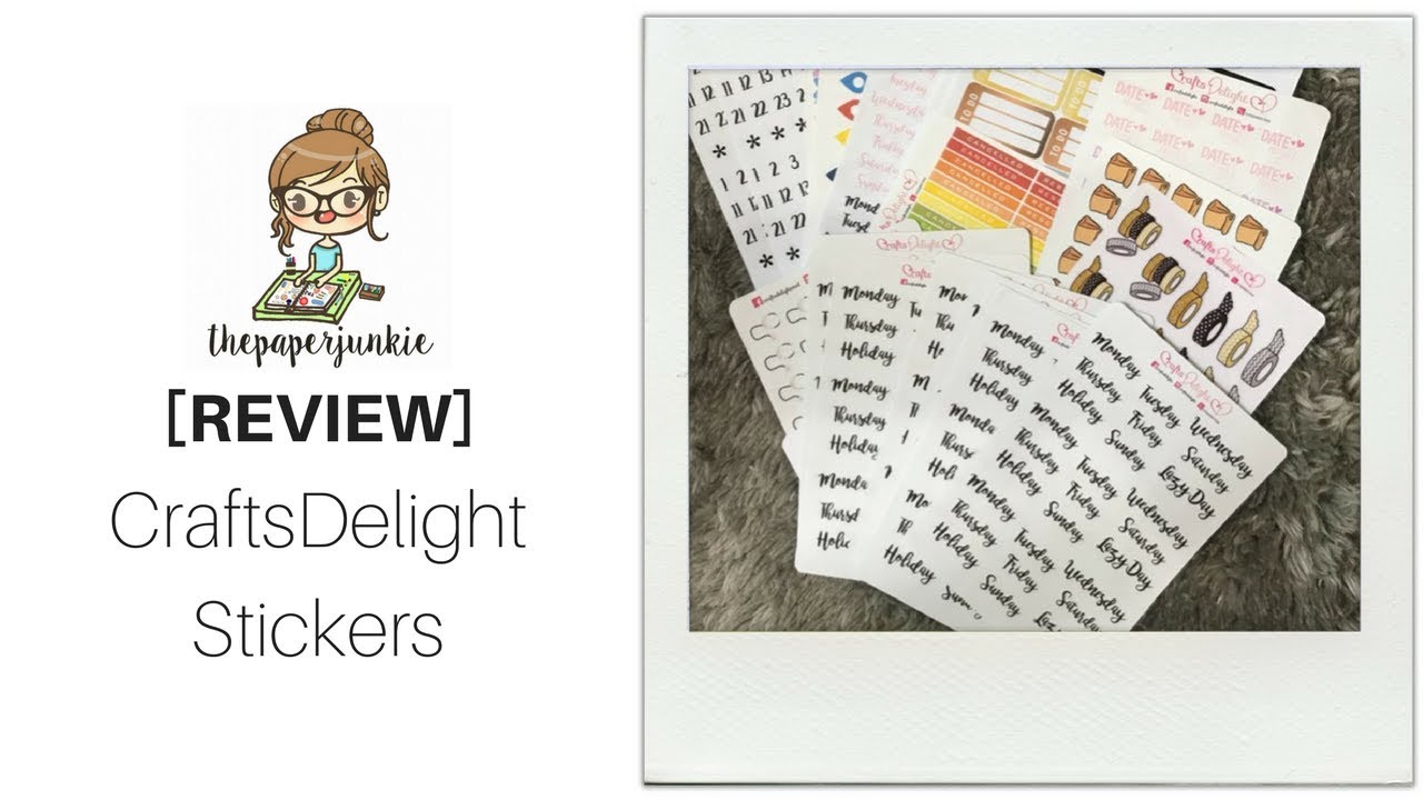 [REVIEW] Crafts Delight Stickers ❣ ThePaperJunkie
