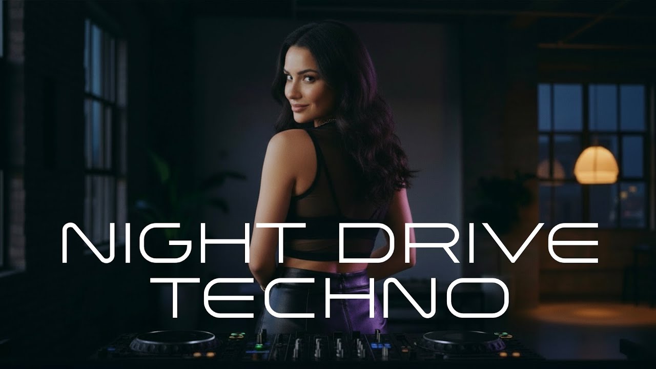 Night Drive Techno Mix | Dark Uplifting Melodic Techno | 128 BPM