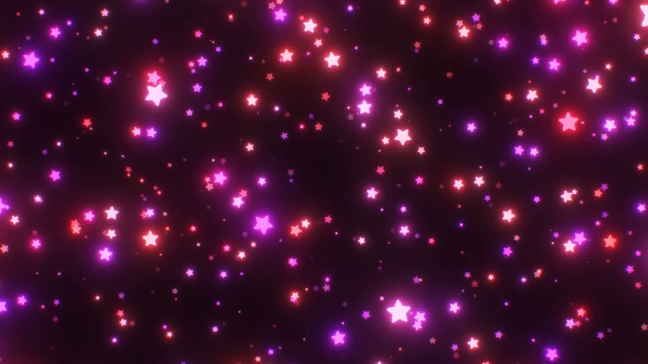 Tiny Rotating Red Pink and Purple Stars In Space 4K Looping Background Effect