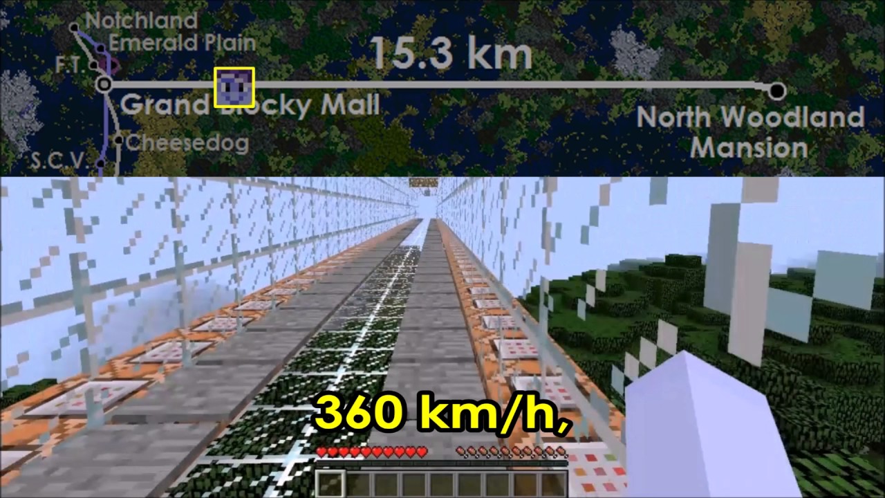 [Minecraft] The 15 km High Speed Line 