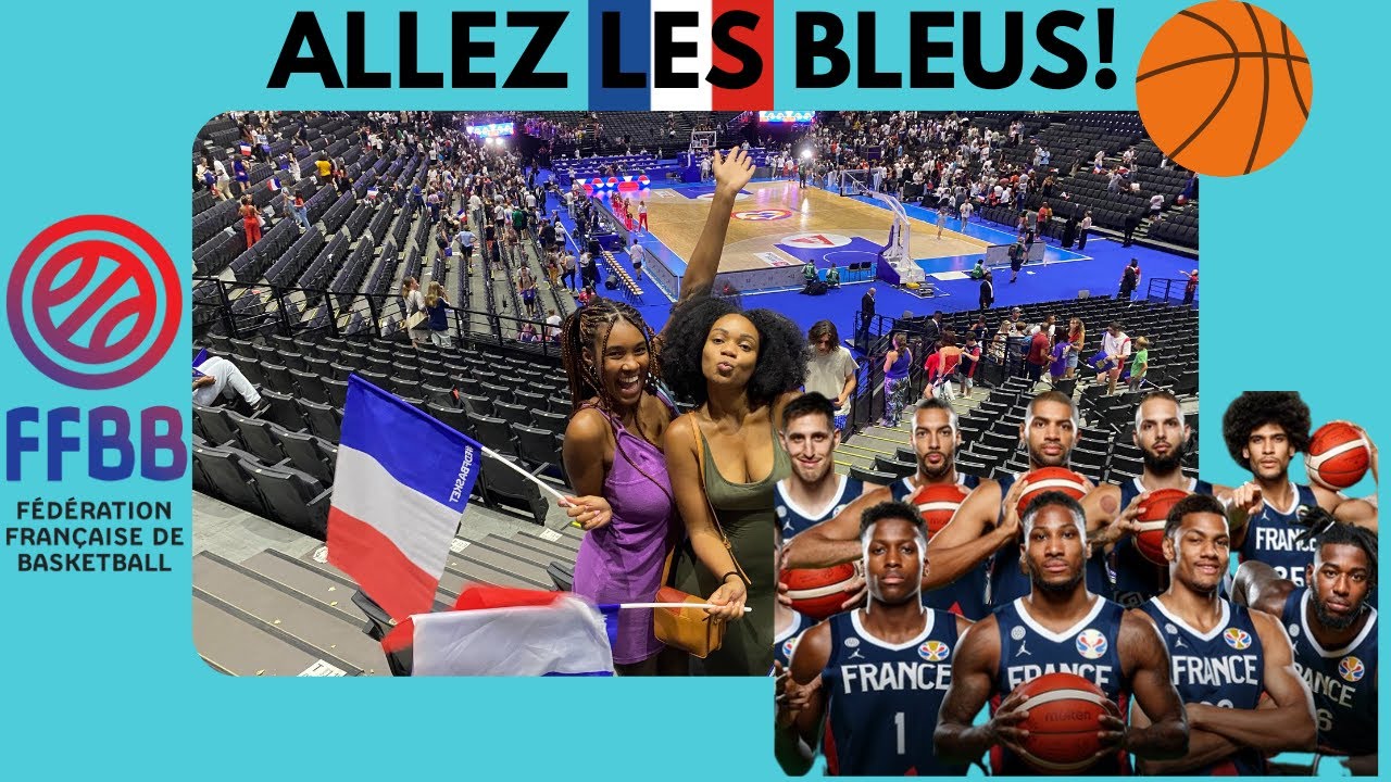 Mon premier match de basket🏀 en France! France contre République tchèque | VLOG au Bercy Accor Arena