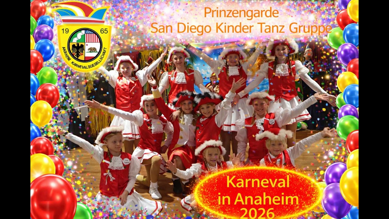Prinzengarde - San Diego Kinder Tanz Gruppe - Anaheim Karnevalsgesellschaft - Kinder Karneval 2026