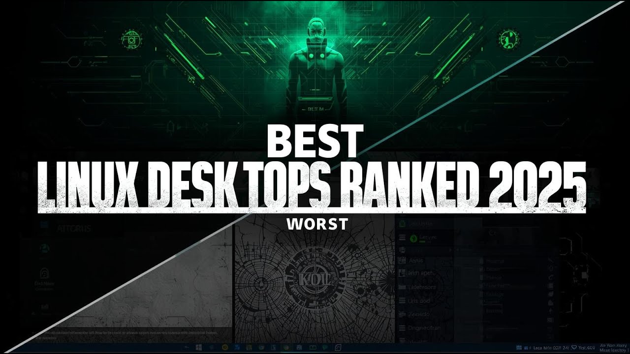 Linux Desktop Environments Ranked 2025 &mdash; From Worst to Best | GNOME vs KDE vs XFCE