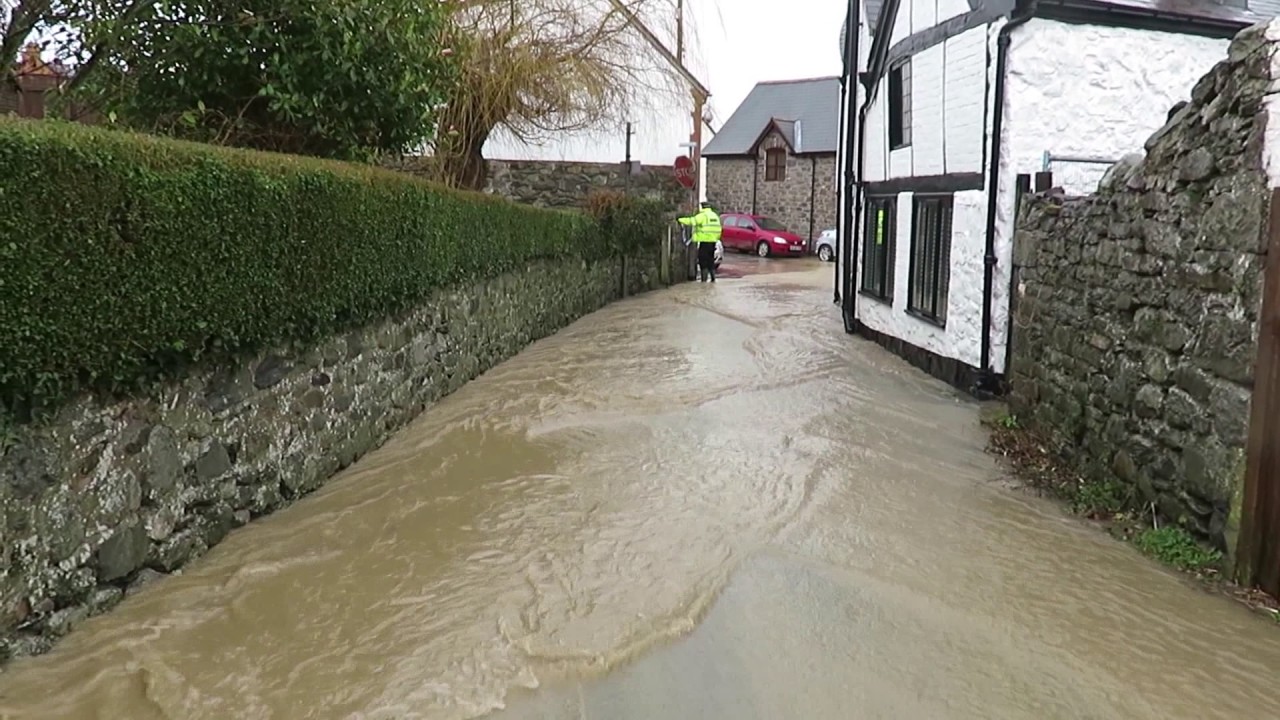 Llanrhaeadr-ym-Mochnant flooding 13/1/2017