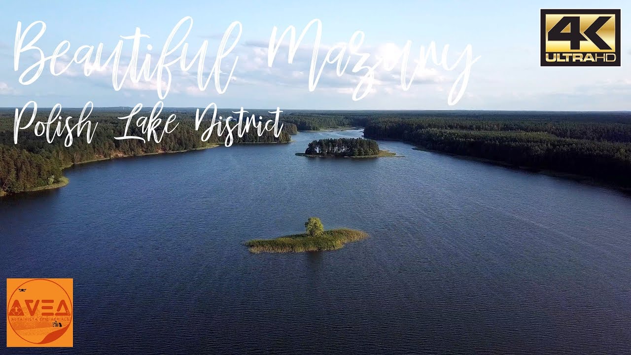 Beautifull Mazury (Masuria) - Poland by drone 4K