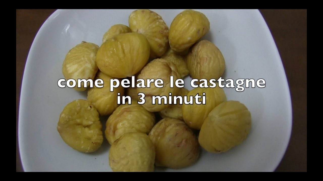 Come Spellare le Castagne o i Marroni in tre Minuti