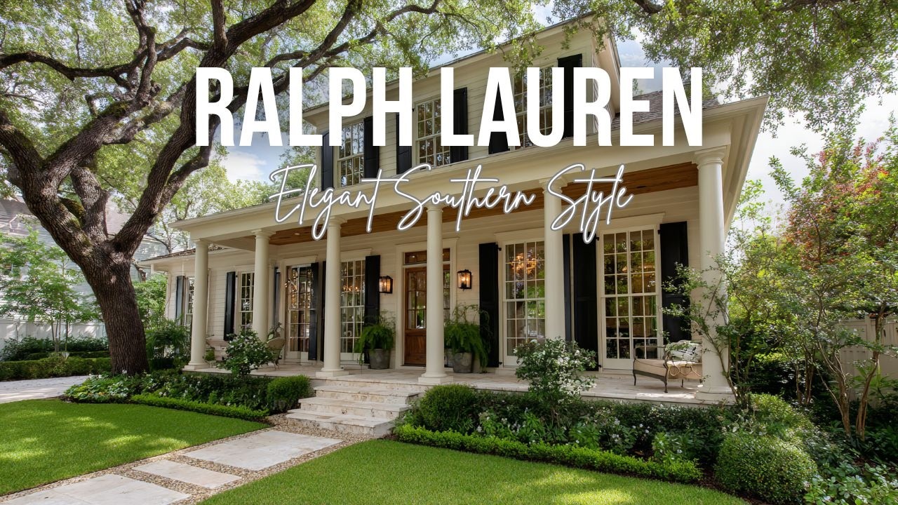 Elegant Southern Style Homes Inspired by Ralph Lauren with Grace and Hospitality