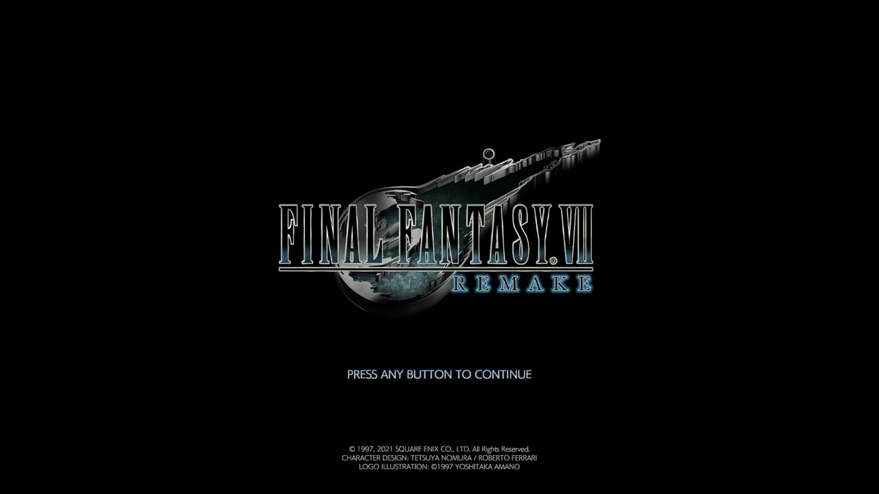 FINAL FANTASY VII REMAKE INTERGRADE Title Screen (PC, PS5, Switch 2)