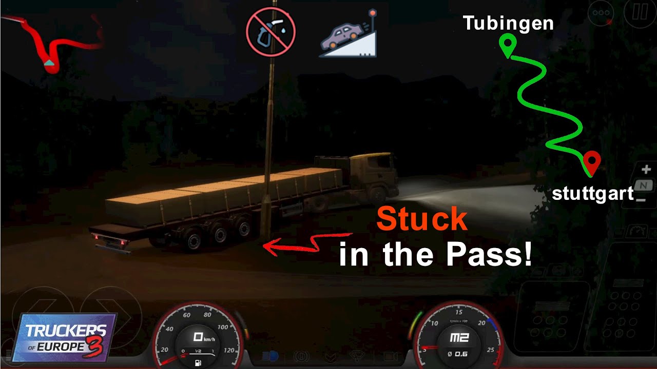 Truck Stuck in Mountain Pass | Truckers of Europe 3