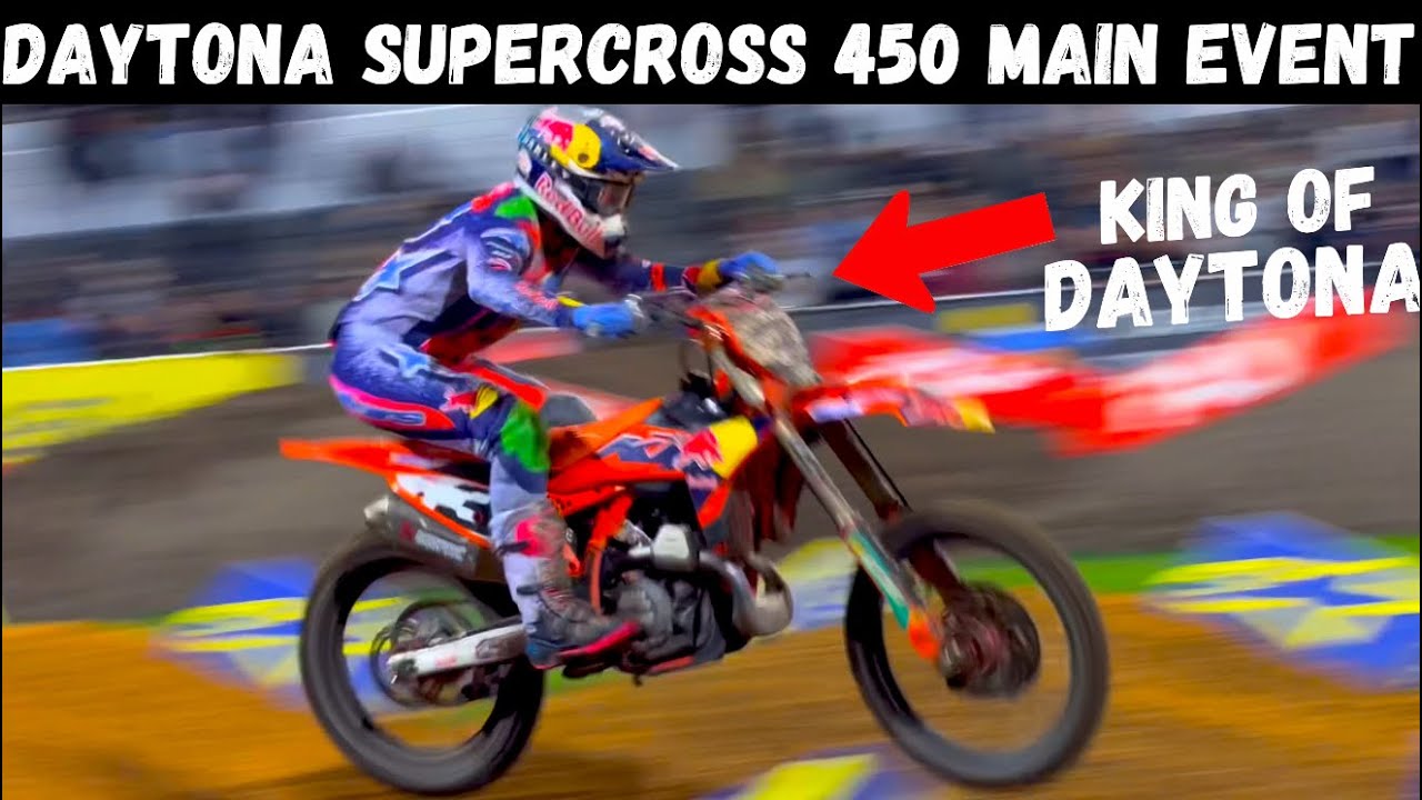 TRACKSIDE VIEW - Eli Tomac’s 8TH WIN at the Daytona Supercross Over Hunta & Roczen (450 Main Event)