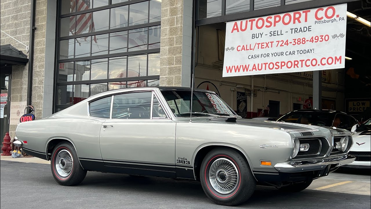 SOLD: 1969 Plymouth Barracuda ~ 383CI ~ 4-Speed ~ Must See!!!