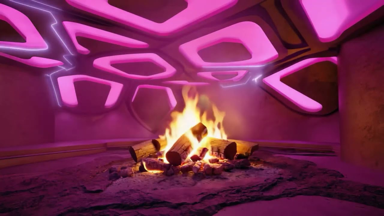 🔥10 Hours - Pink Fireplace - Cozy, Relaxing, Stunning