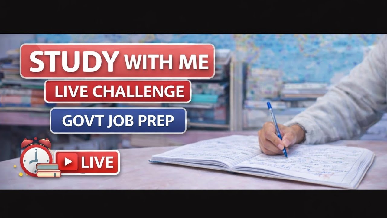 ⏰Study With Me 📚 |  Live 🔴 I Madhulika Kaushik I 2 Feb