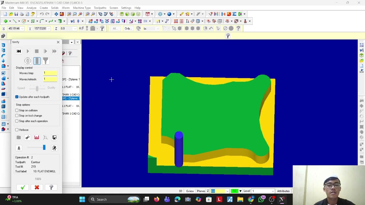 Tutorial pemograman Gambar 2D Menggunakan Mastercam X5