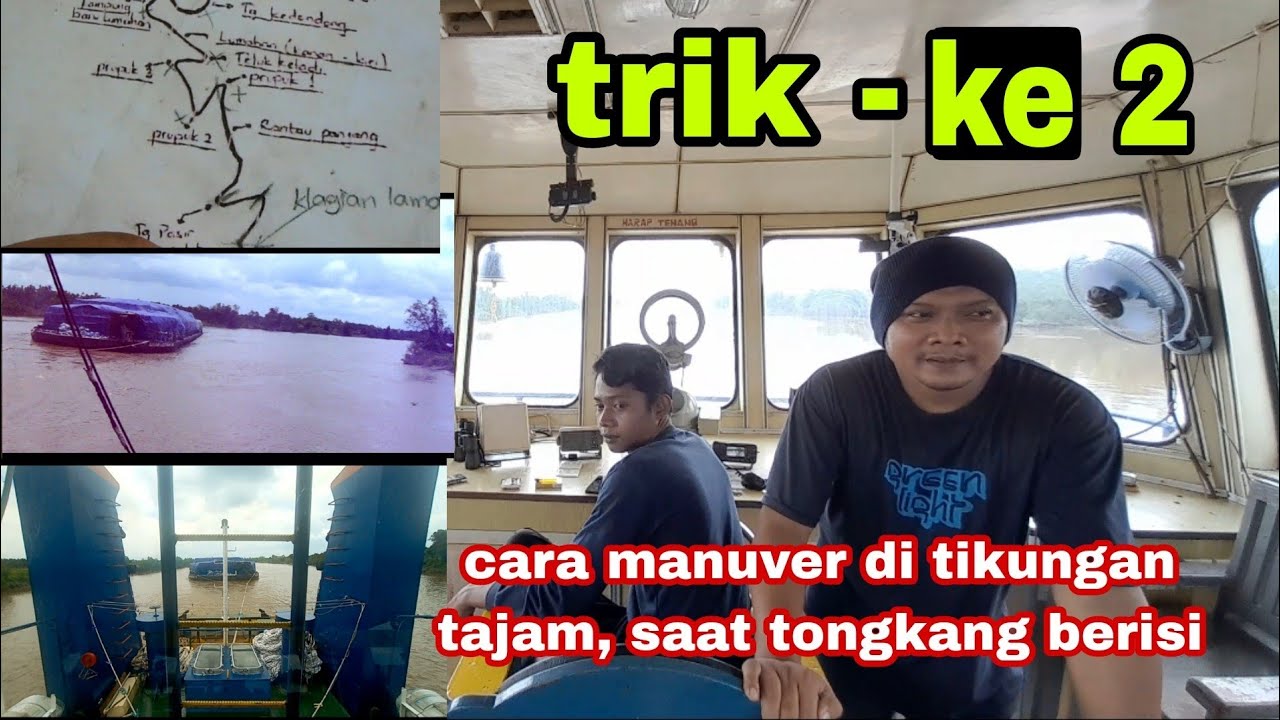 4 cara manuver taklukan tikungan tajam,(trik 2) tongkang berisi