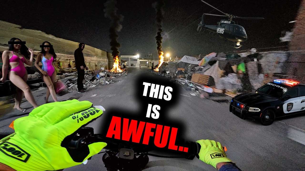 RIDING AFTER DARK IN LA WAS A DISASTER..
