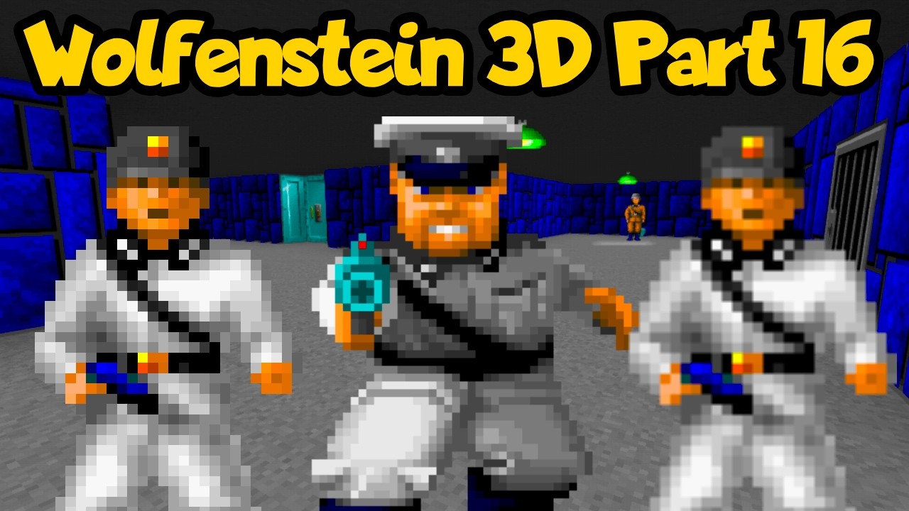 Wolfenstein 3D Part 16 (Gameplay No Commentary) (Episode 4)