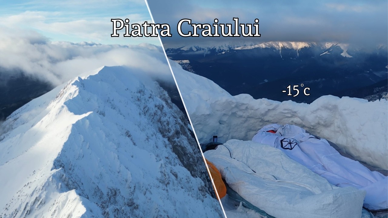 Supraviețuire iarna, fără cort, la -15&deg;c &icirc;n Munții Piatra Craiului