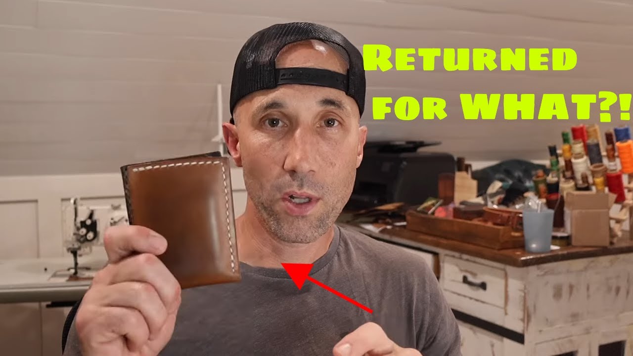 Vegetable Tanned Leather Wallet RETURNED: for WHAT?!? PATINA ALERT!