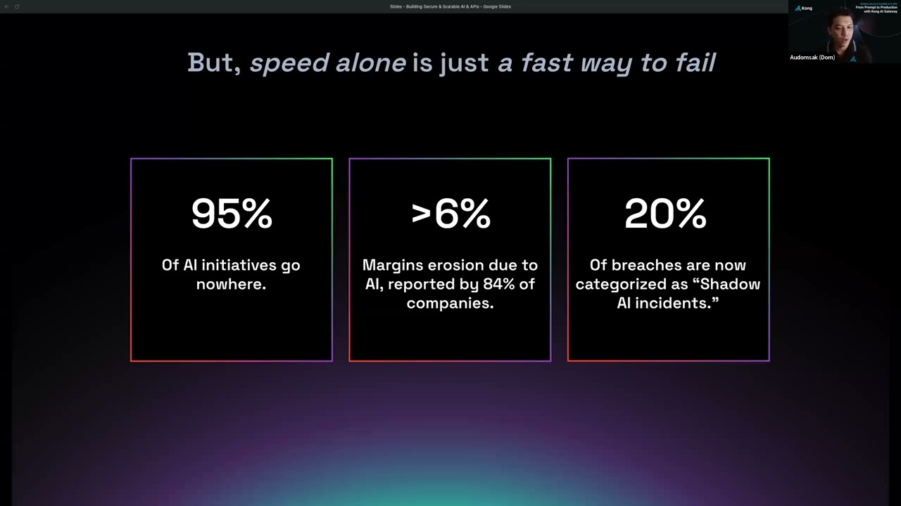 Kong Webinar : Building Secure $ Scalable AI & APIs: From Prompt to Production with Kong AI Gateway
