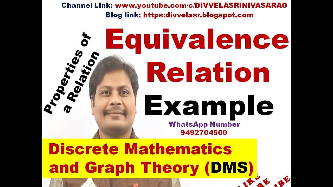Equivalence Relation || Relations in Discrete Mathematics || Properties of a Relation || DMS || MFCS