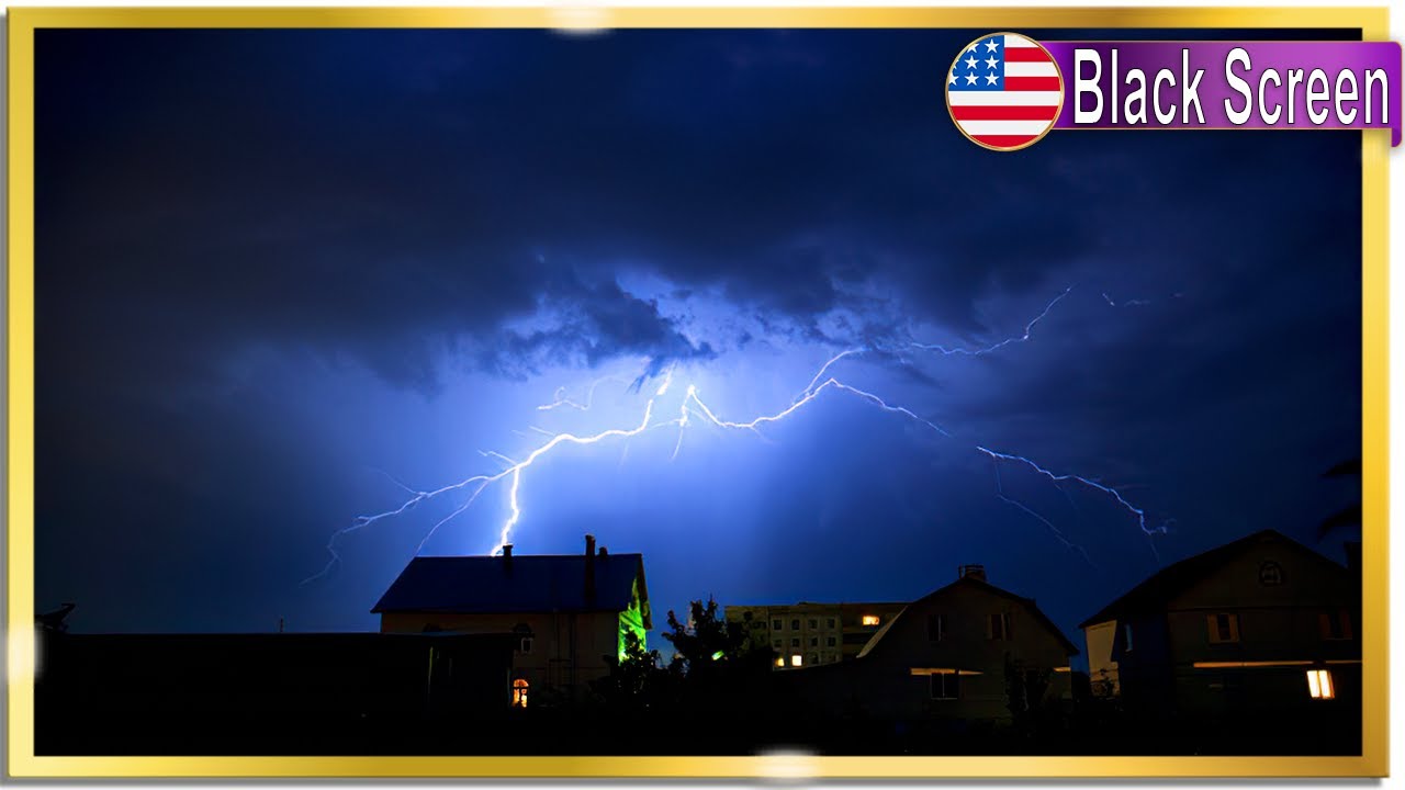 ► Deep Sleep Instantly! Gentle Thunder NO RAIN Rolling Thunder Sounds for Sleeping BLACK SCREEN
