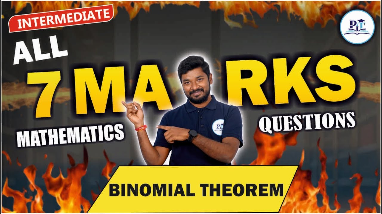 BINOMIAL THEOREM CLASS 12 ONE SHOT || IPE 2025 || PHYSICS IN TELUGU || #ipe2025 #maths #mnrsir