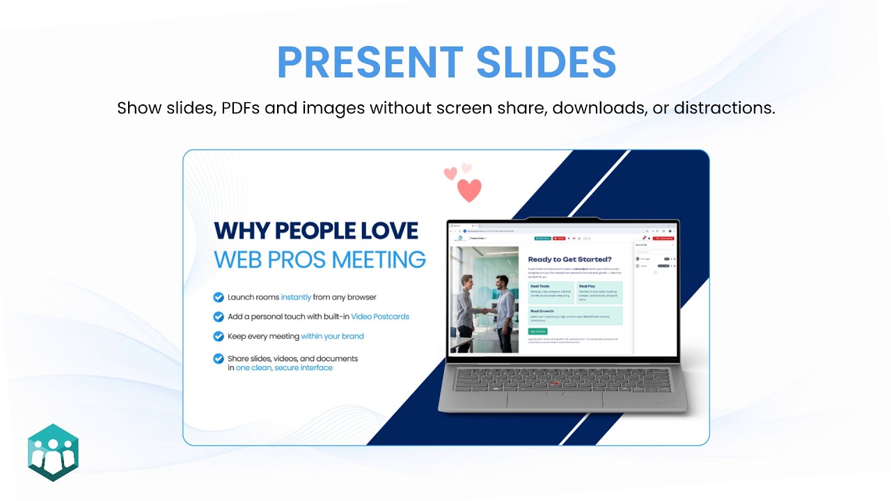 How to Present Slides in Web Pros Meeting | Show PDFs, Slides & Images The Easy Way